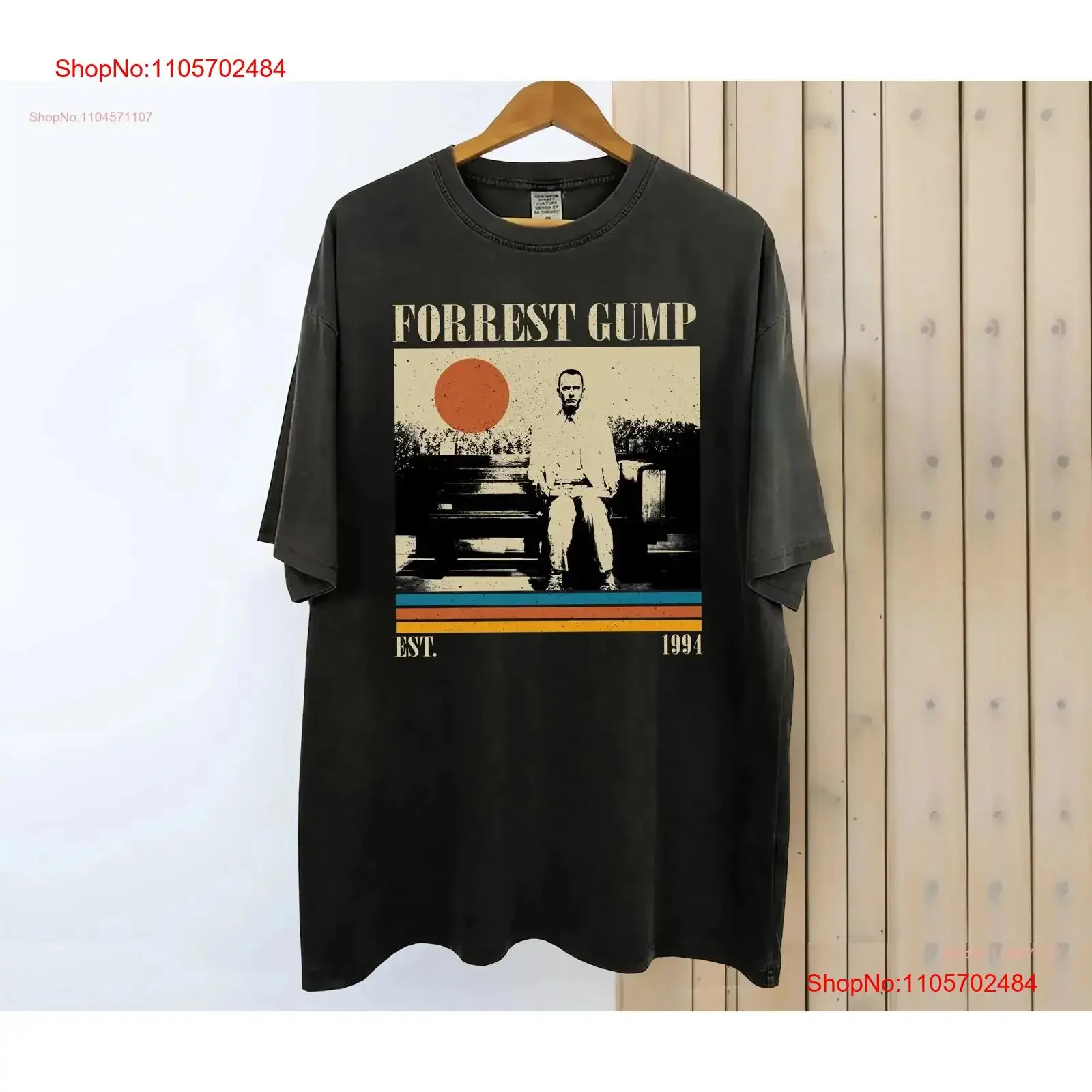 Forrest Gump T Shirt Movie Vintage Retro Classic Dad s for him vintage Washed Casual Stylish graphic Comfortable Slightly