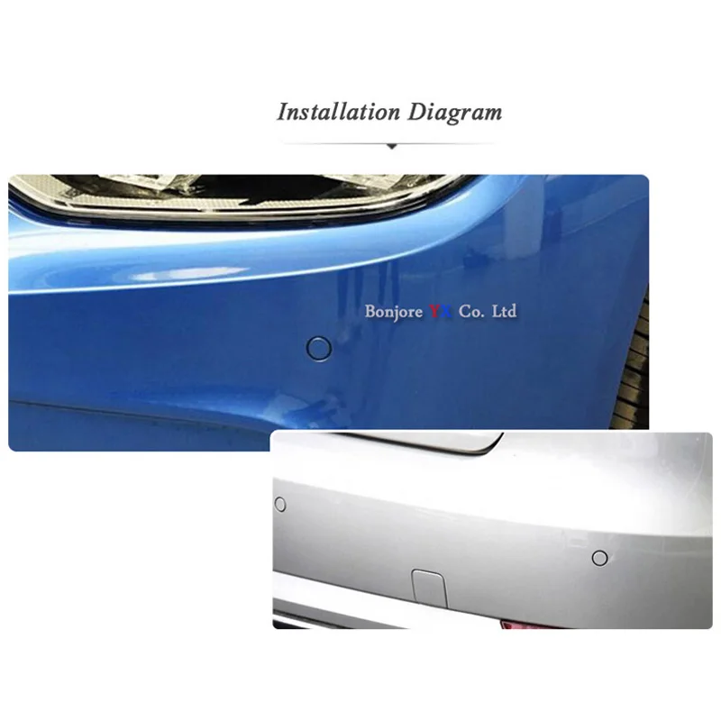Koorinwoo Universal Original Flat Sensor 16.5mm Parking 4 Pcs/lot Black Gold White Grey Blue Red Silver Accossories system Radar