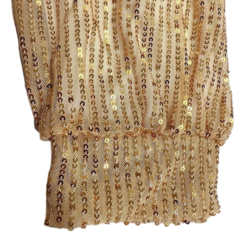 Damen Pailletten-Minikleid mit langen Ärmeln, glitzerndes Diamant-Bodycon-Kurzkleid für Partys, sexy, süß, für Nacht, Festival, Clubwear, glänzendes Kleid – Detail 14