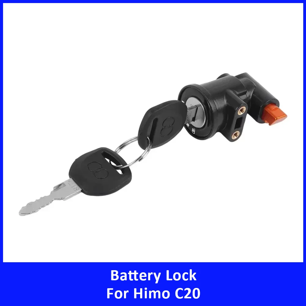 

E-Bike Battery Anti-theft Lock for Himo C20 Foldable Electric Bicycle Battery Lock with Keys Safety Protection Spare Parts