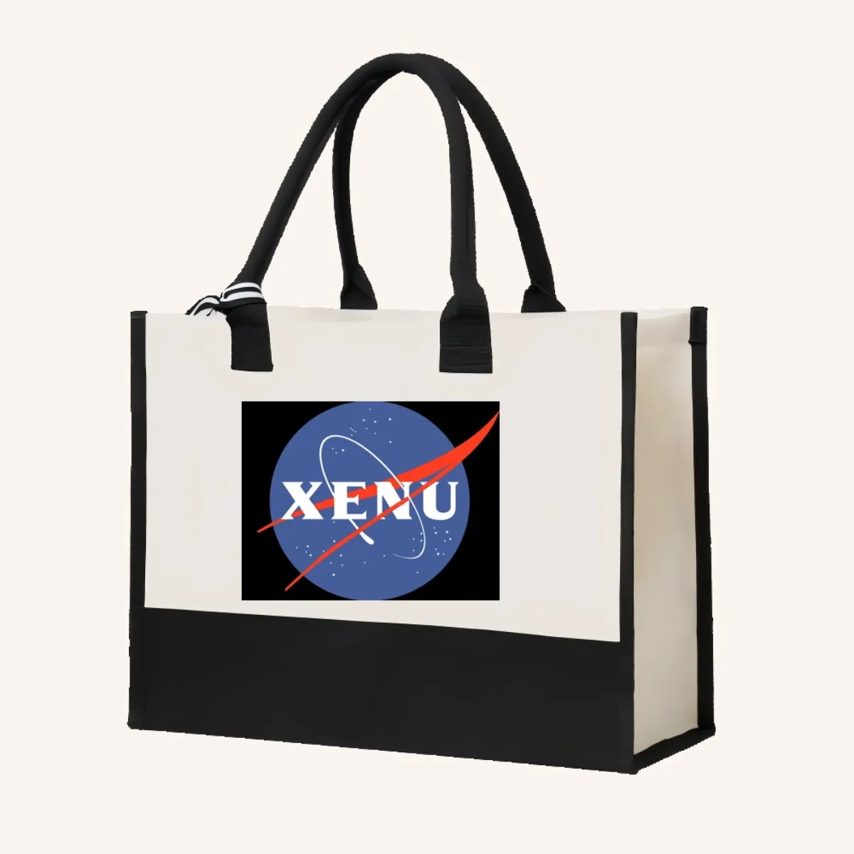 Space Xenu 2026 وصول جديد موضة عملية واسعة حقيبة حمل قابلة لإعادة الاستخدام نمط طباعة 2 لهجة الثقيلة حقيبة كتف كبيرة ل