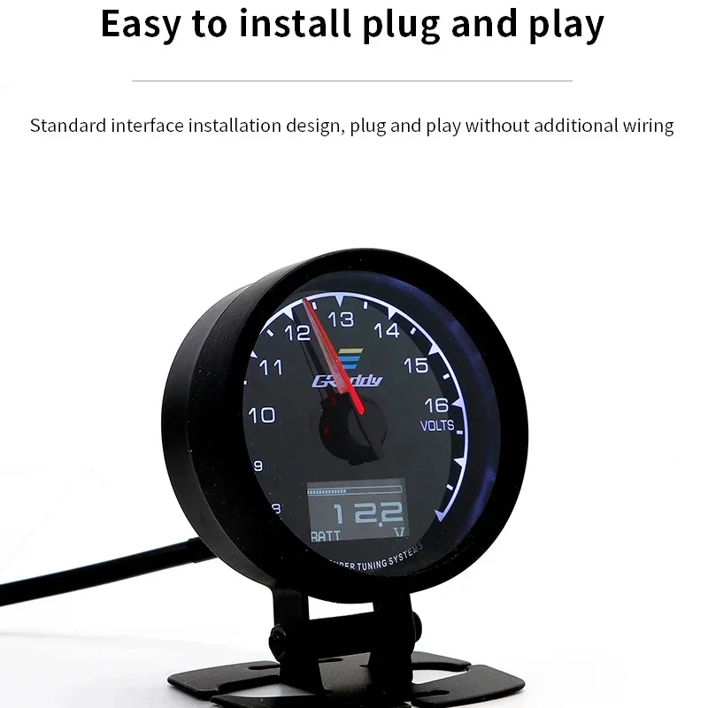 

7 Colors LCD Digital Display Turbo Boost Water Temp Volt Oil Press Racing Meter Fuel Pressure Air Fuel Ratio Gauge Gredd1