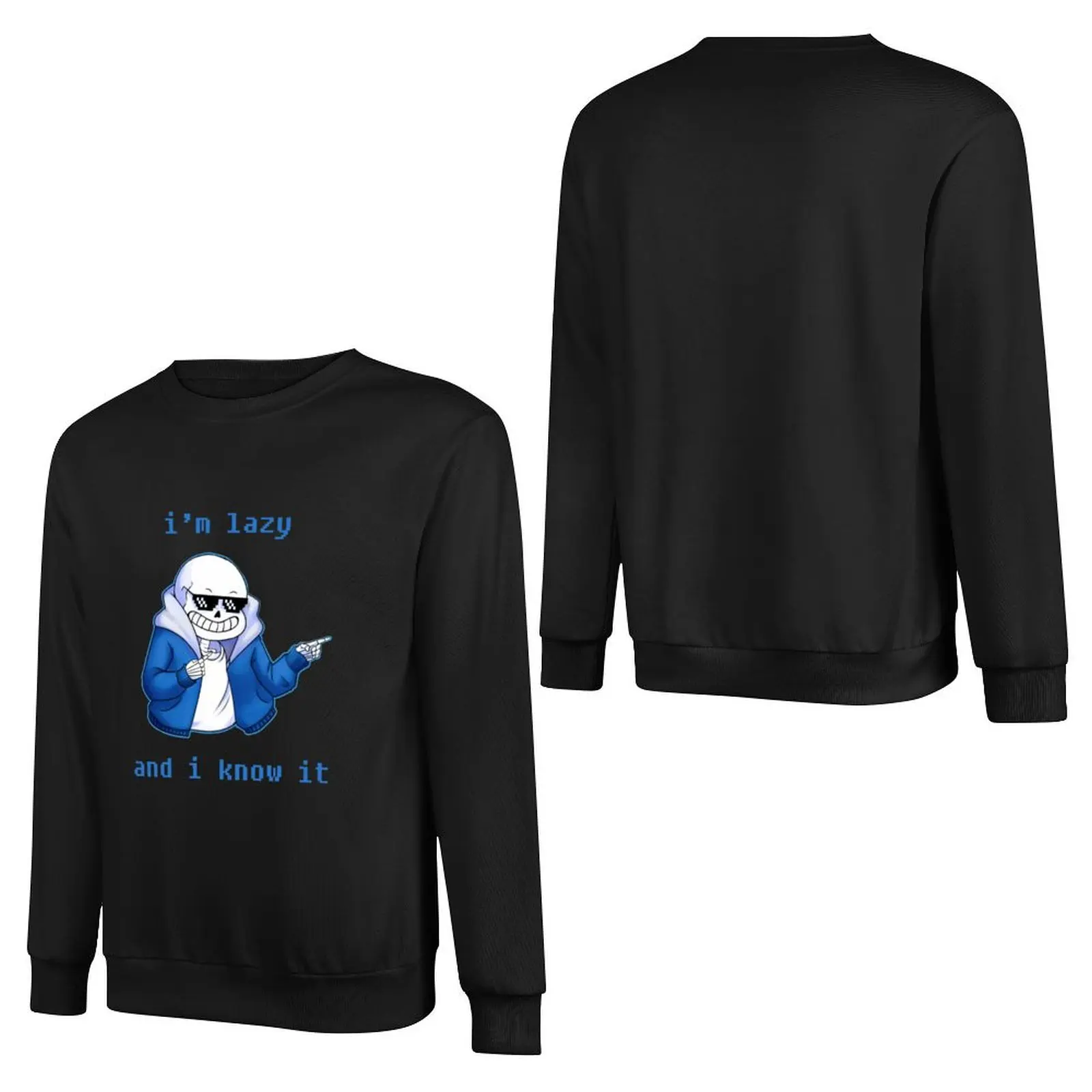 Lazy and I know it (ORIGINAL) undertale skeleton inspired Pullover Hoodie tracksuit new hoodies and sweatshirts