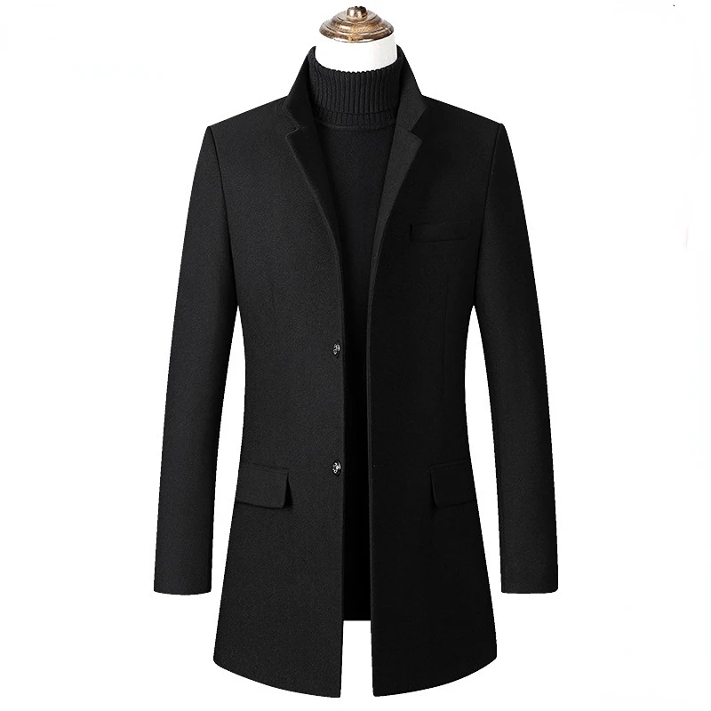 

MRMT 2024 Brand New Tweed Trench Coat Men's Thin Cotton Coat With Thick Tweed Trench Coat Men's Wear Outer Wear Clothing Garment