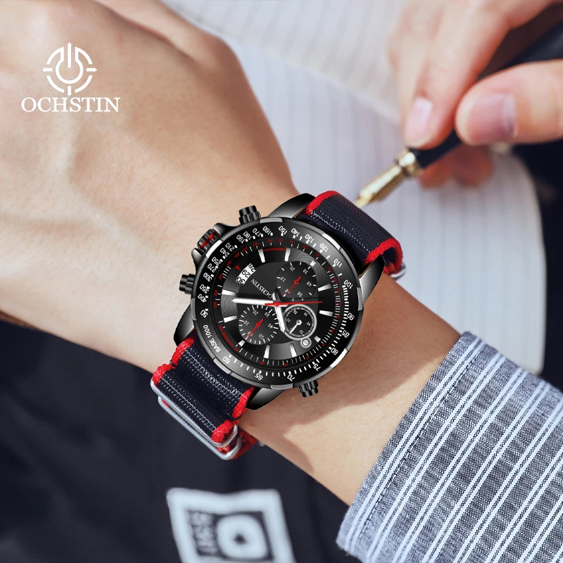 OCHSTIN Multifunction quartz movement 2024 new men\'s watches men\'s quartz watches Seiko watches fashion quartz wristwatch