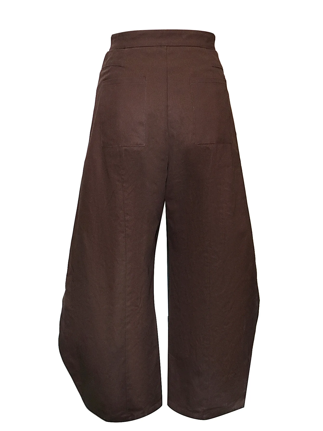 Women Irregular Wide Leg Pants Solid Straight Trousers Full Lenth High Waist Zipper Loose Fit Office Lady Casual 2026 Spring