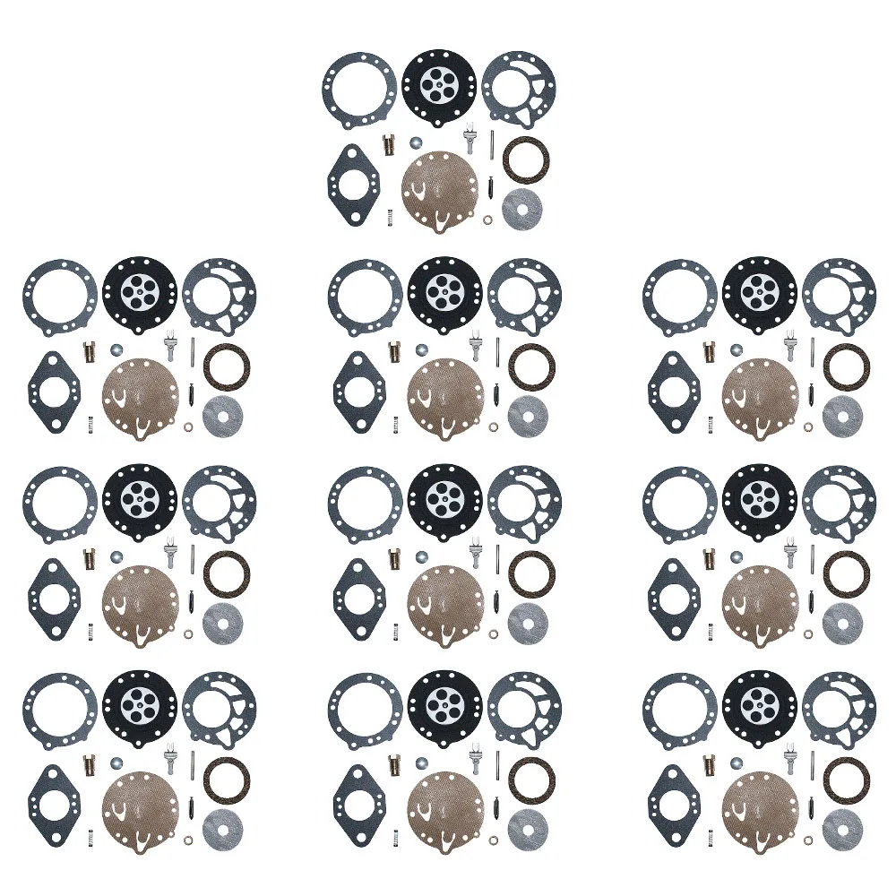10pcs/lot Carburetor Repair Kit For Tillotson RK-114HL HL-166C HL-351A HL-352A HL-392A Replacement Spare Part Carb