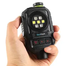 Senheix No.1 handheld microphone Bluetooth version microphone speaker dual PTT flash light for GT-12