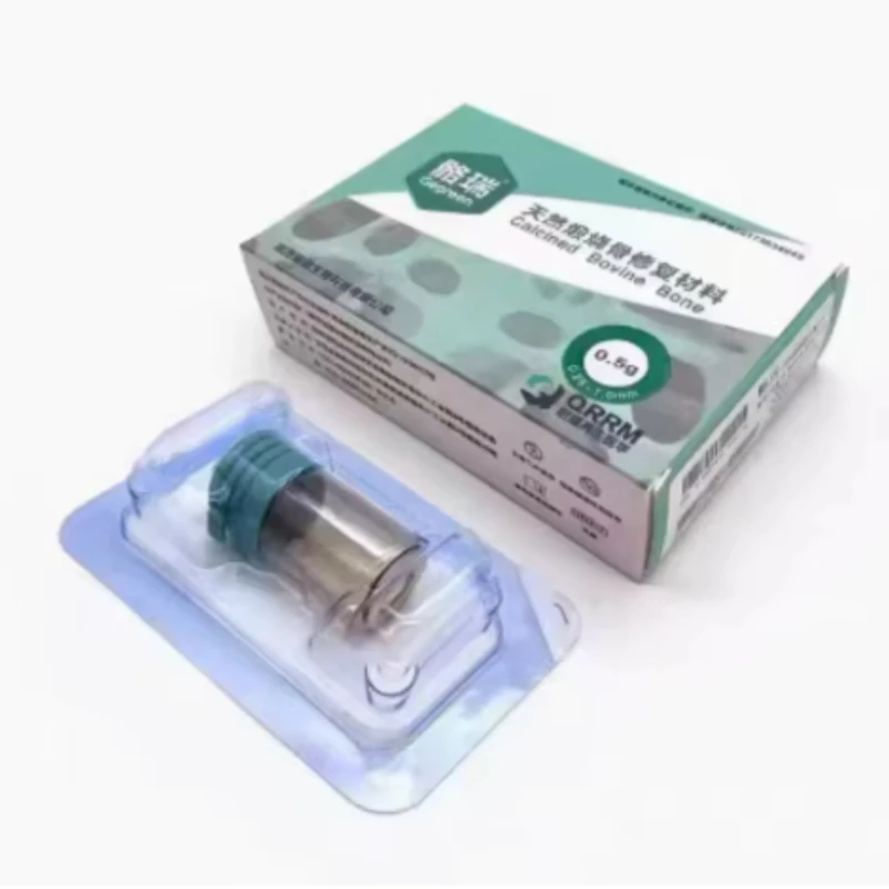 1 doos Tandheelkundige Materiaal Poeder Periosteum Implantaat Reparatie Membraan Orale Absorbeerbare Bio-membraan Gecalcineerd Bot Orale Planten Materiaal - afbeelding 1