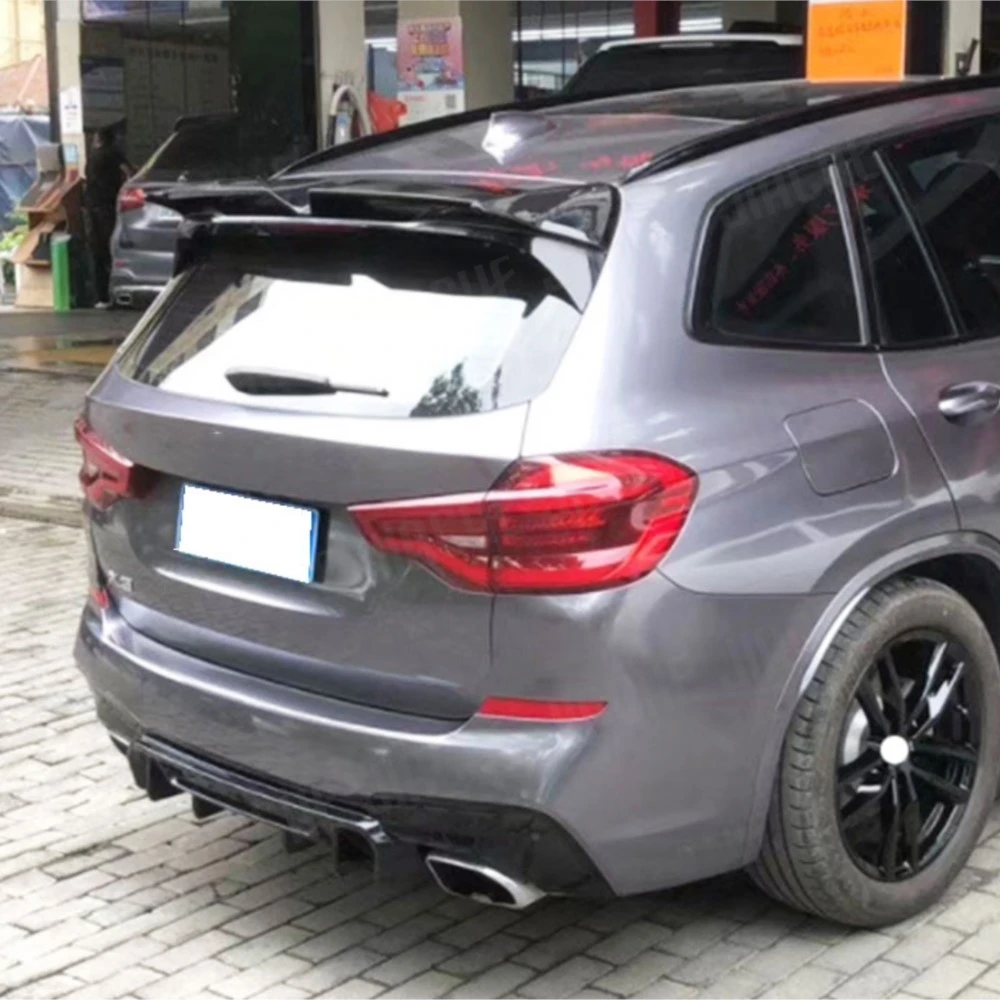 

JCYECF Gloss Black Rear Bumper Lip For BMW X3 G01 M Sport 2018 - 2020 Rear Diffuser Bumper Lip Carbon Look Car Accessories