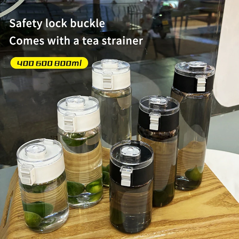 

Спортивная бутылка для воды большой емкости 400/600/800 мл, герметичная пластиковая чашка для питья, портативные кувшины для путешествий на открытом воздухе, тренажерный зал, фитнес-кувшины