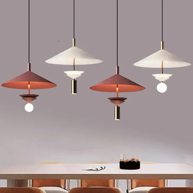 

New Style Pendant Light Orange White Metal 3000K For Bedroom Dining Room Shop Hanging Lamp Dropshipping