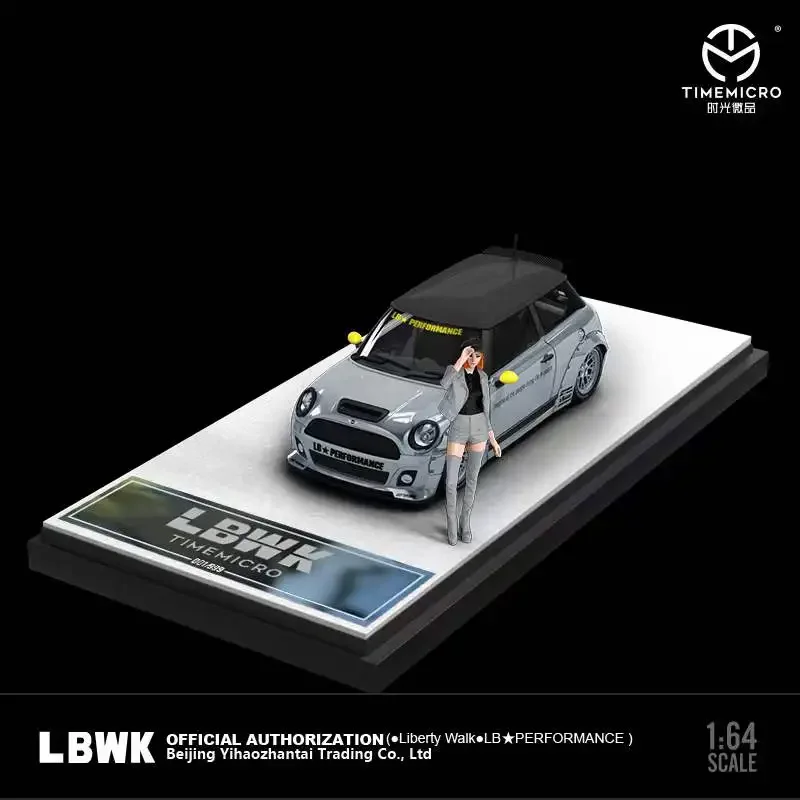 TIME MICRO 1:64 LBWK-MINI Electroluminescent silver Diecast Model Car