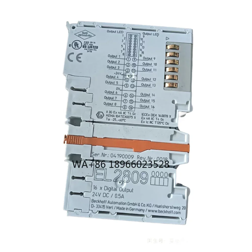 00187288 KRC4 module EtherCAT-clamp,16 DO 24V/0,5A EL2809