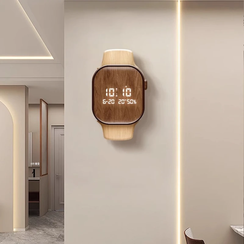 Living Room Clock Perpetual Calendar Electronic Clock Creative Restaurant High Aesthetic Value Internet Famous Wall Decoration