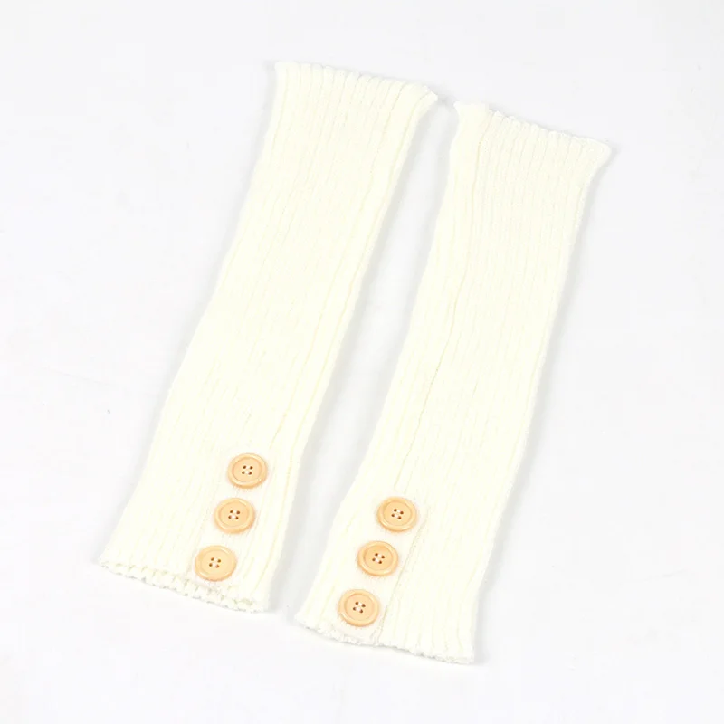 1Pair Women Long Button Crochet Leg Warmers Winter Fall Knit Boot Cuffs Socks Boot Warmers Boot Toppers Gaiters