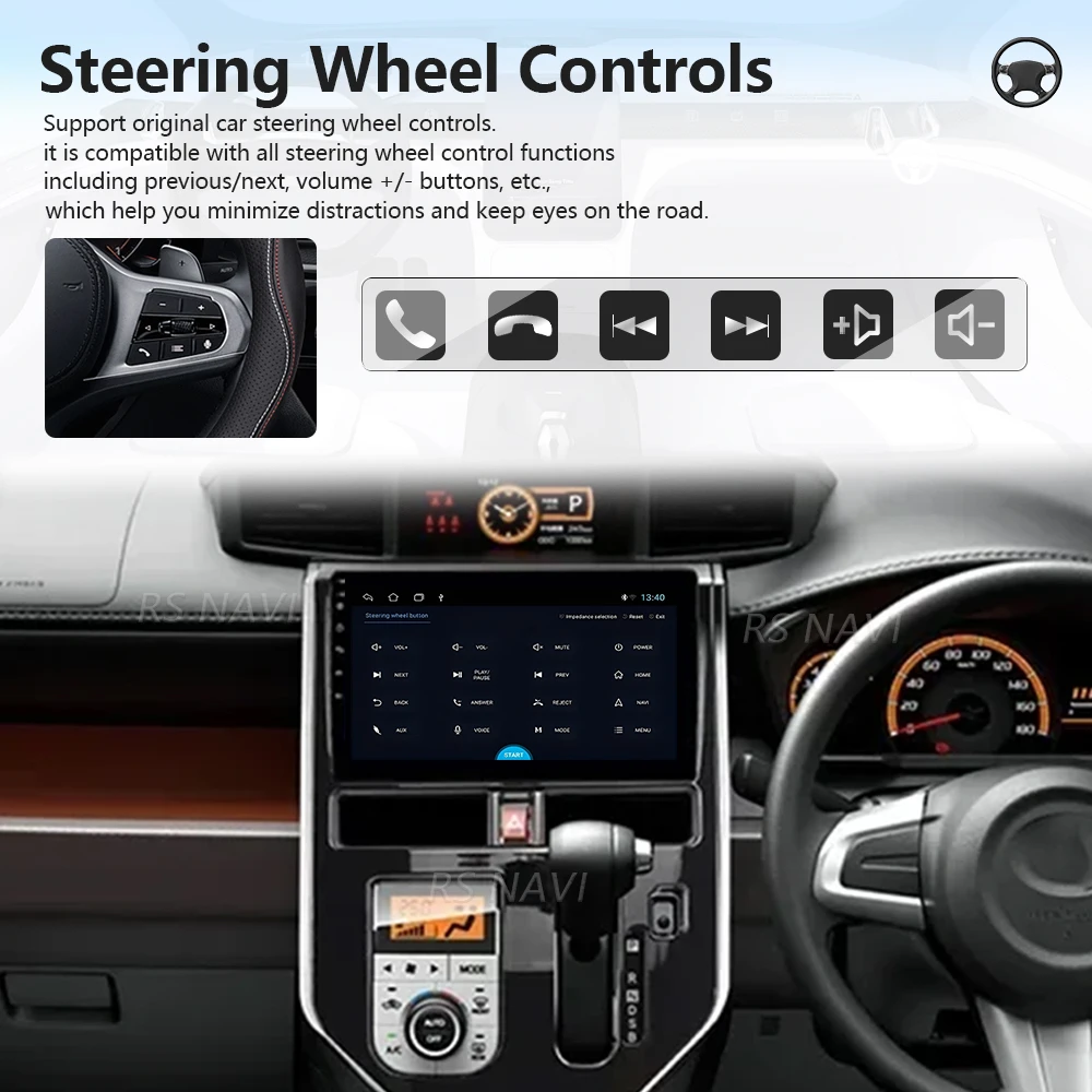 Plug and Play Android 16 Carplay Auto Qualcomm 2K Screen Car Radio Player For Toyota Tank 2016-2023 DSP Stereo BT 4G Navigation