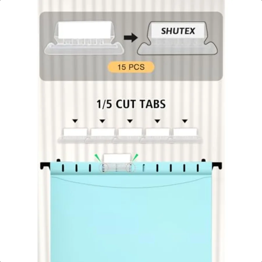 Extra Capacity Plastic Hanging File Folders12 Pack Reinforced Hang Folder Heavy Duty 2 Inch Expansion Filing Cabinet Folders Le