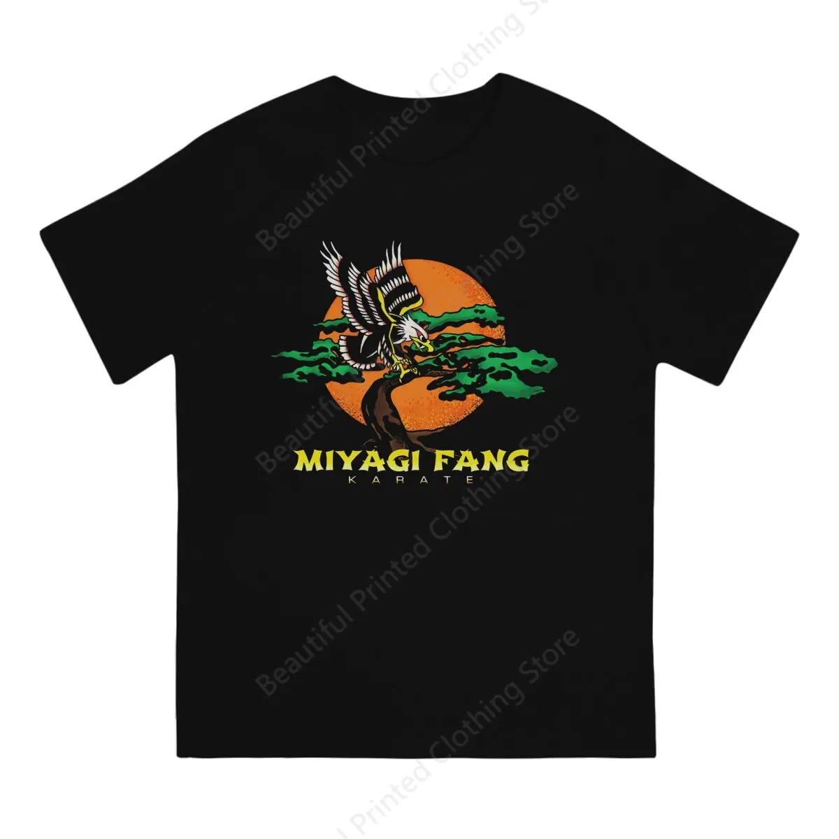 Cobra Kai Men Women Trend Fun T-shirt Miyagi Do -Eagle Fang Karate Cotton Printing T-shirts Loose Tops Street Short Sleeve