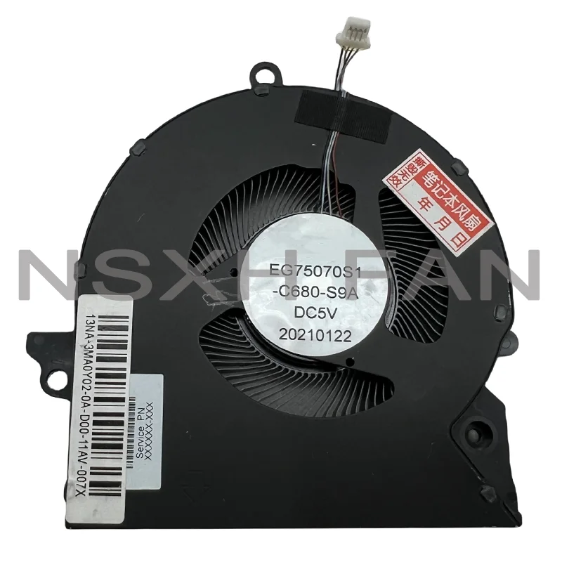 Imagem -03 - Ventilador Cpu Gpu Ômen 16-b Tpn-q265 M75483001 M57160-001 Eg75070s1-c690-s9a Eg75070s1-c680-s9a Ns75c06 20k23 20k24