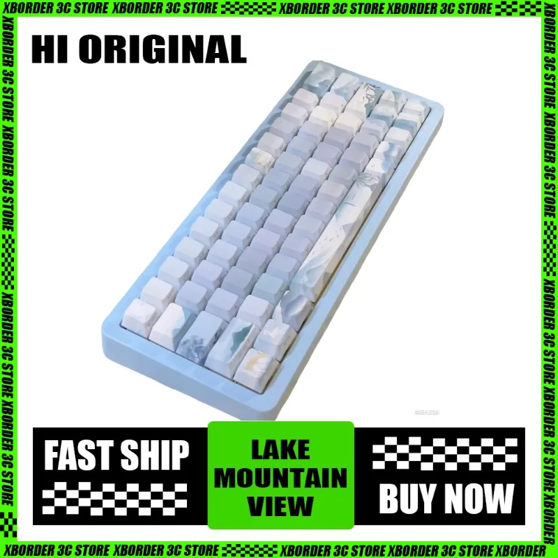 

Hushanjing Mechanical Keyboard Keycaps PBT Keycaps Five sided Thermal Sublimation Original Factory Side Engraved Keycaps Beauty