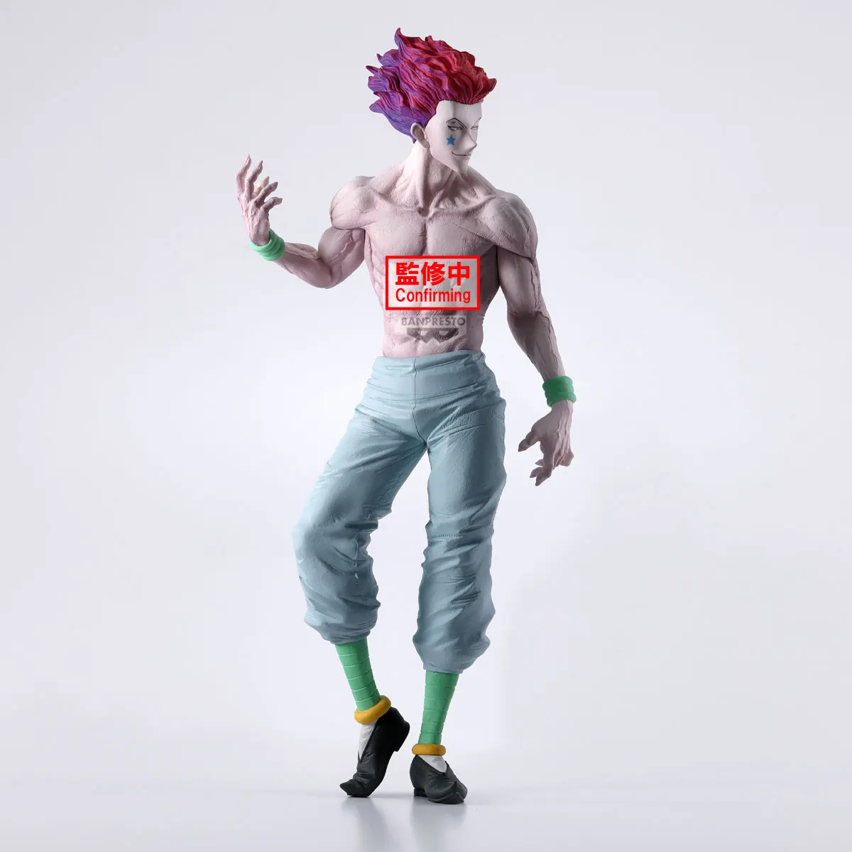 Bandai Banpresto Grandista Hunter X Hunter Hisoka tatuaje gradiente pelo Muscular Gros Anime figura coleccionable