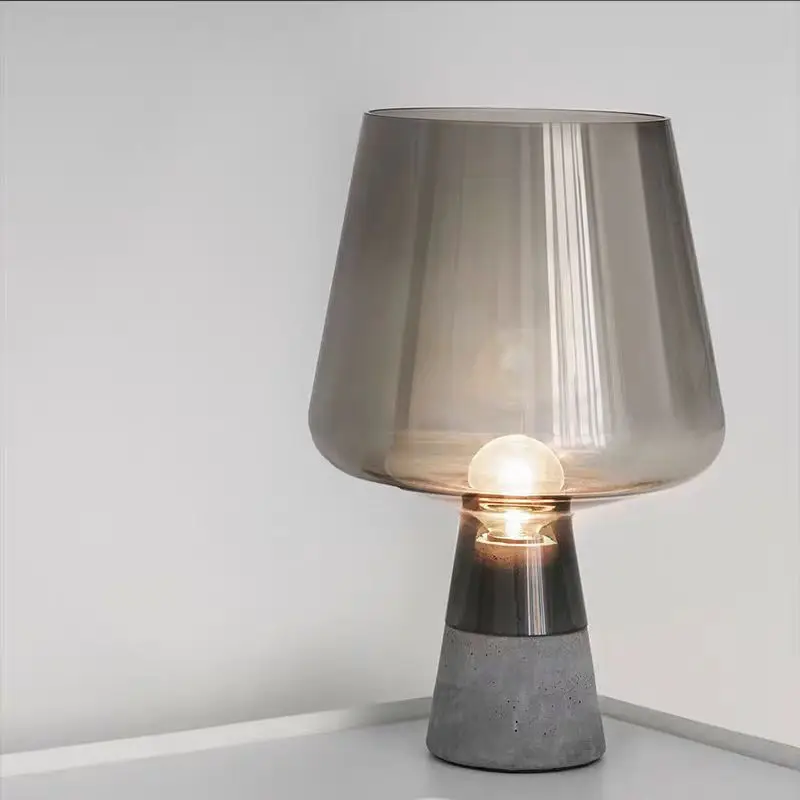 Nordic style creative cement glass table lamp