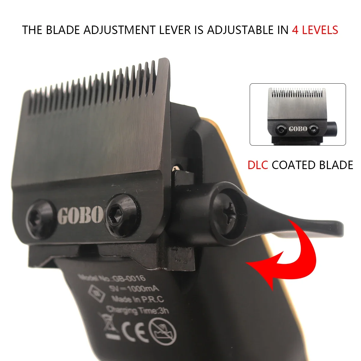 NEW GOBO Magnetic Motor Hair Professional Clipper for Men 9900RPM
