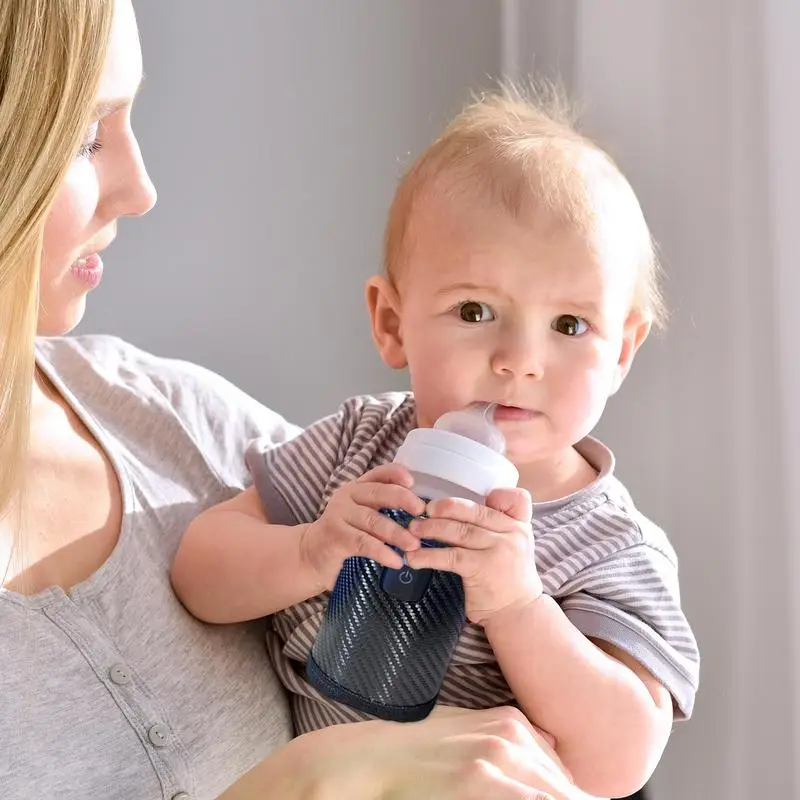 Baby Milch wärmer Flasche Wärmer Tasche Milch wärmer Isolierung Abdeckung tragbare automatische Heizung Pflege flasche Wärme halter Hülle für