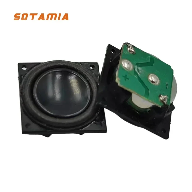 

SOTAMIA 2Pcs 18mm Mini Speaker 4 Ohm 2W Sound Music Loudspeaker Audio Home Theater Square Bubble Edge DIY PC Laptop Speakers