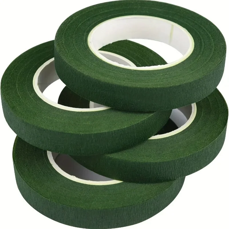 

Dark green floral tape DIY handmade packaging for flower stem packaging and floral wedding bouquets of decorative tape