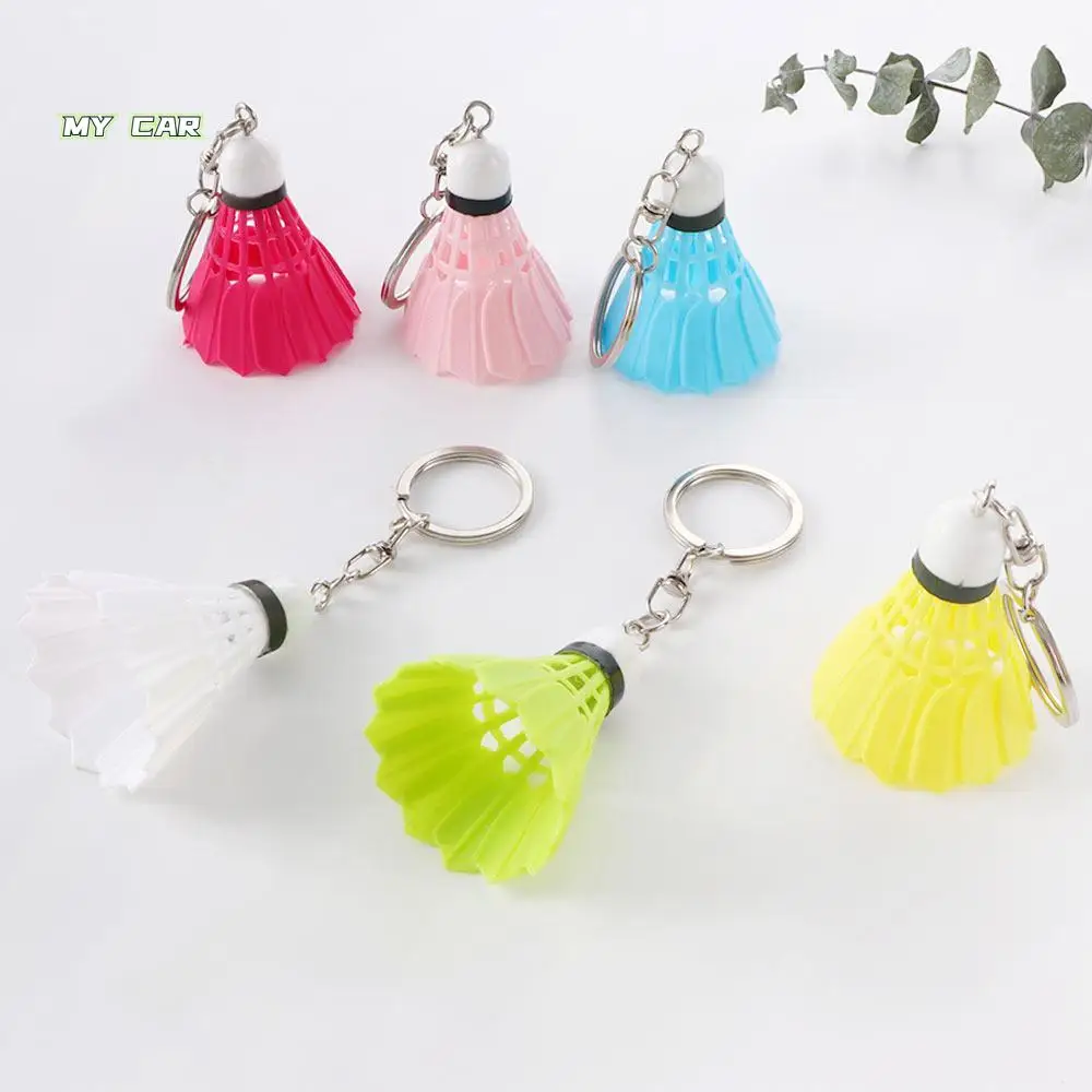 

Club Gifts Sports Key Chain Keyring Bag Pendant Jewelry Car Key Holder Badminton Keychain Shuttlecock Key Chains Mini Badminton