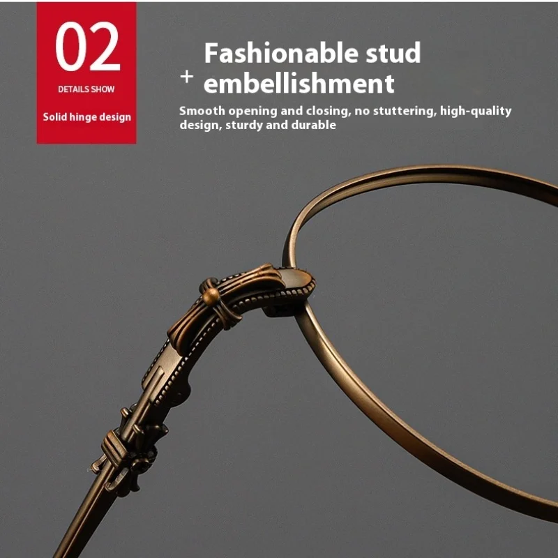 وصفة طبية رائعة من التيتانيوم لقصر النظر وطول النظر وصفة طبية مخصصة نظارات متعددة البؤر التقدمية للرجال #4