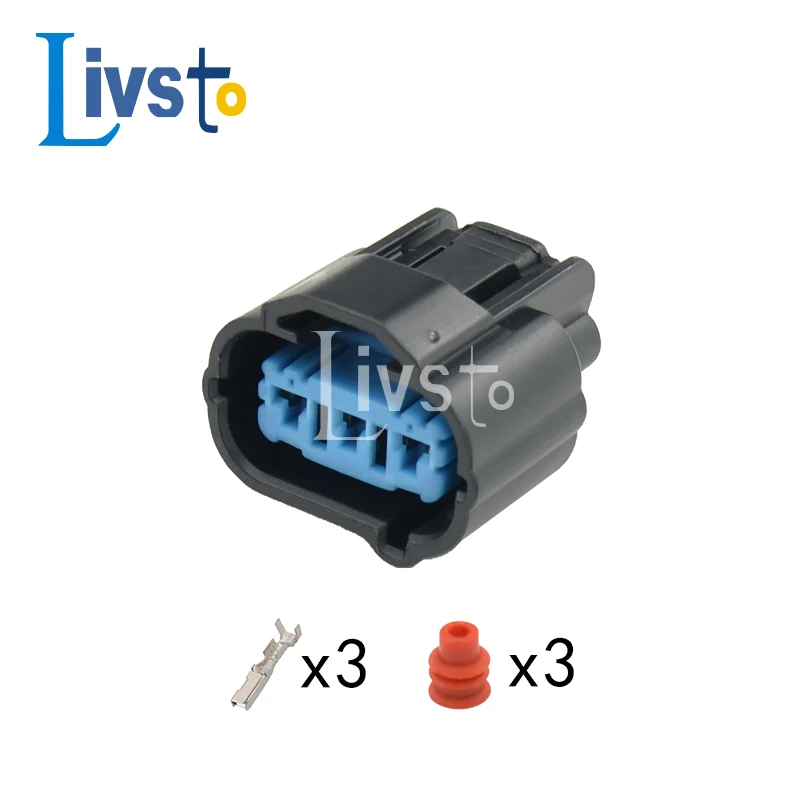 5/10/20/50 Sets 3 Pin Female Waterproof Auto Connector Vehical Speed Sensor Plug 6189-0596