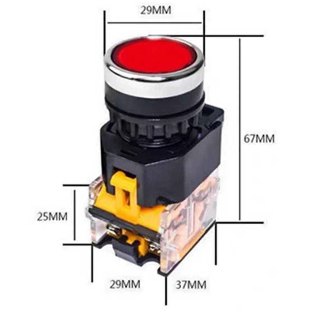 Picture 6: Button Switch Press Type Self Resetting Self-Locking Start Stop Button LA38-11BN 1 Open 1 Close
