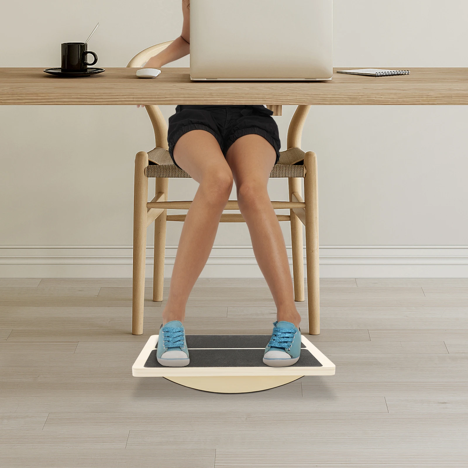 2-in-1 Schrägbrett für Sport und Balance, Verstellbares Neigungsbrett und Wadenstrecker, Hüftstoß-Trainingsgerät für Heimfitness – Detail 8