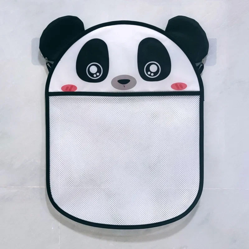 Cartoon Animals Shaped Cloth Sand s Storage Net Bags Bathroom Mesh Bag Sucker Organizers for Bath s Basket Grey Cartoon Blue Cat