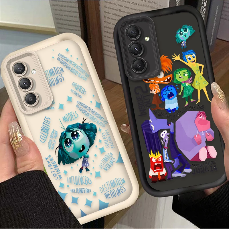 Custodia per telefono Disney Inside Out 2 per Samsung Galaxy A55 A15 A35 A25 A05 A05S 5G A24 A13 A23 A12 A22 A32 A52 A52S A71 A72 A51 Cover