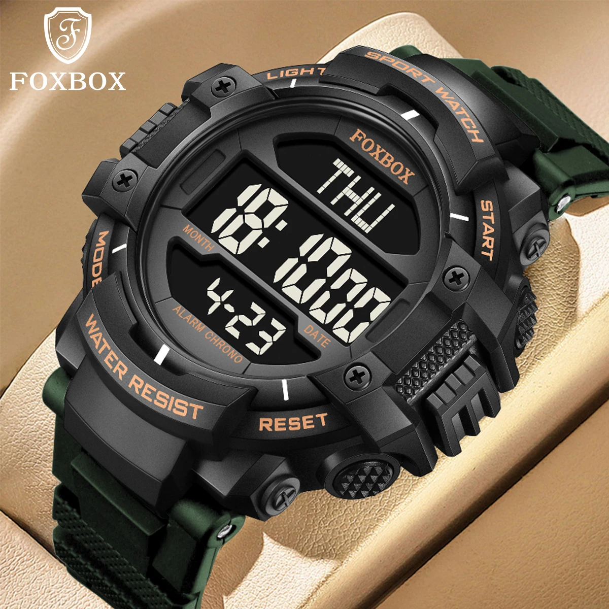 

LIGE Outdoor Sports Men Watch Waterproof LED Analog Digital Show Multifunction Big Dial Electronic Wristwatch G style Male Clock