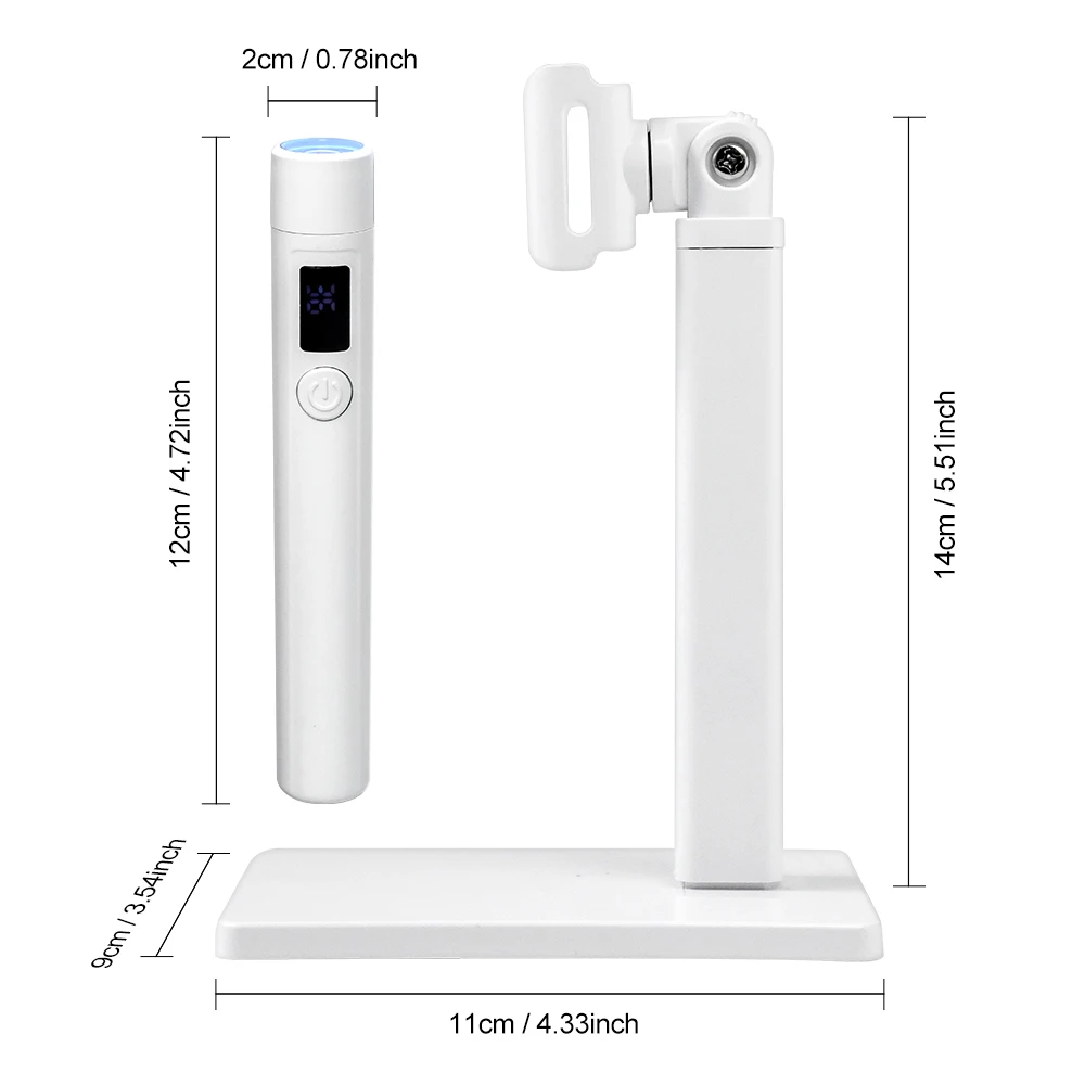 Professional Nail UV LED Lamp Desk With Display Rechargeable Portable Mini Nail Dryer Stand UV Lamp for Nails Art Removable