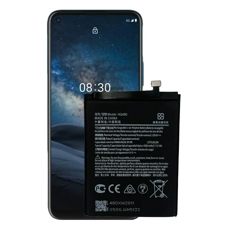جديد HQ480 4400mAh جودة عالية استبدال بطارية الهاتف المحمول لنوكيا 8.3 TA-1243 TA-1251 بطارية + أدوات