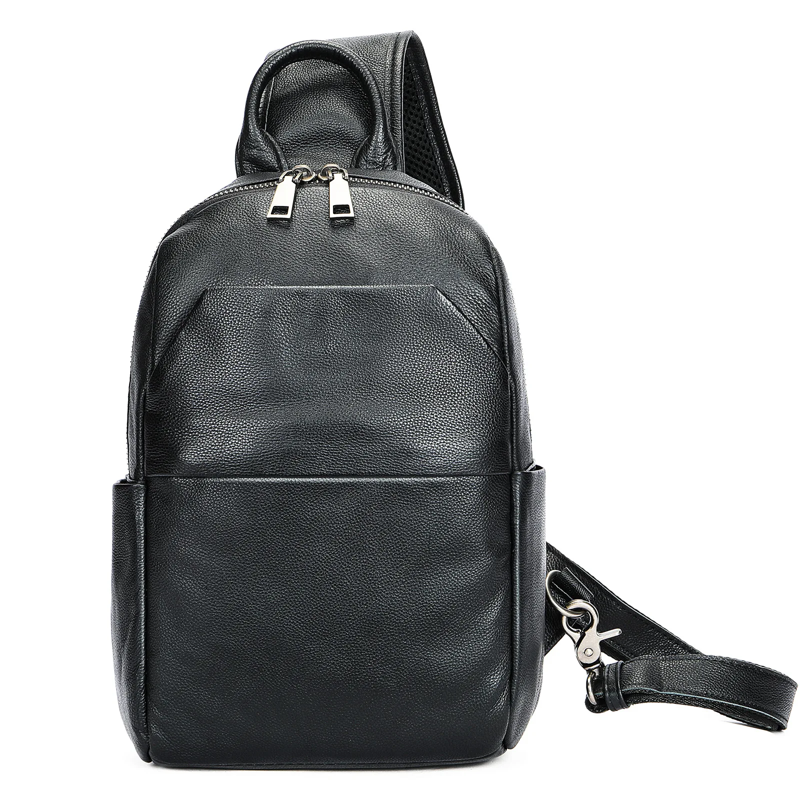 

Новая нагрудная сумка из натуральной коровьей кожи, мужская повседневная кожаная сумка первого слоя, 9,7-дюймовая одиночная сумка для iPad, мужские уличные сумки на плечо