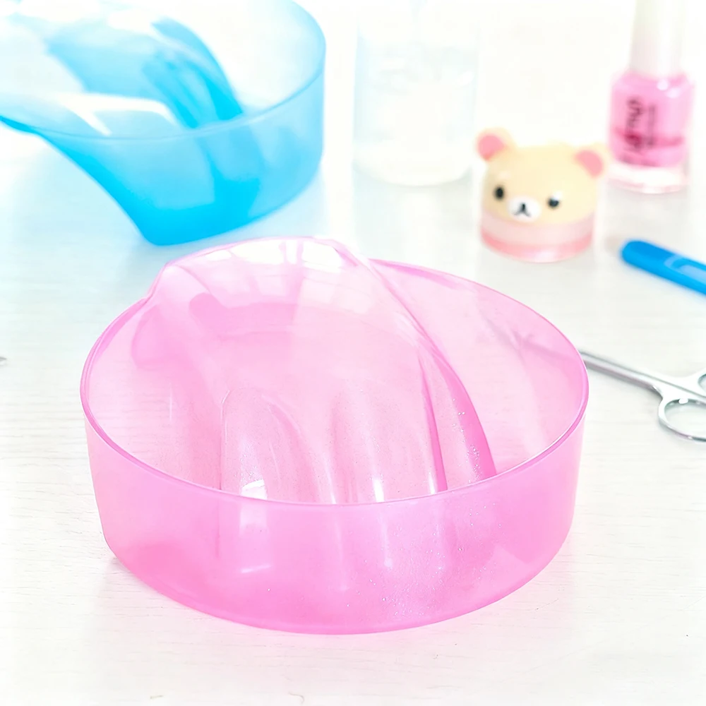 1PC Nail Art Hand Wash Remover Soak Bowl DIY Salon Glitter Nail Spa Bath Treatment Hand Care Bowl Softening Dead Skin Nail Tools