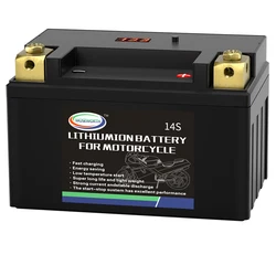 14S Motorcycle Battery 12V 8Ah 480CCA LiFePO4 Lithium Iron Phosphate Battery Built in BMS for ATV YTX14S Replacement Battery