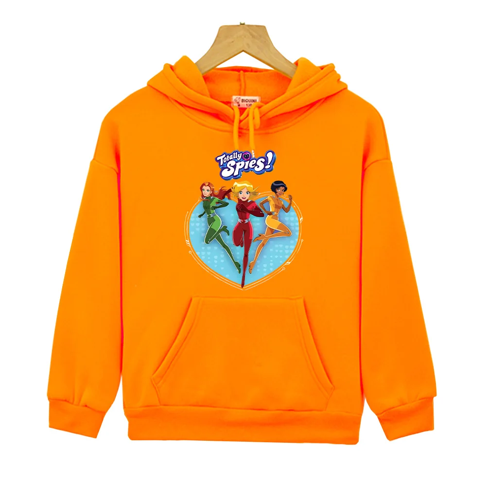 Adorable Girls Hoodie Totally Spies Anime Print Clothes Children New Aesthetic Design Pullover Harajuku Chic Girls Perfect Hoody