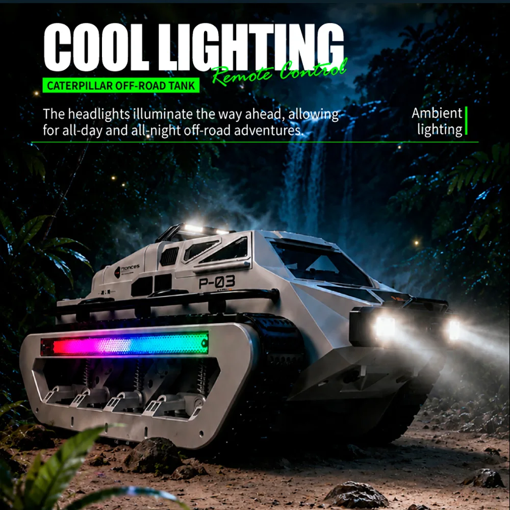 9IMOD C8840 Tracked Off‑Road RC Car 2.4G Crawler with 7.4V 1200mAH Battery