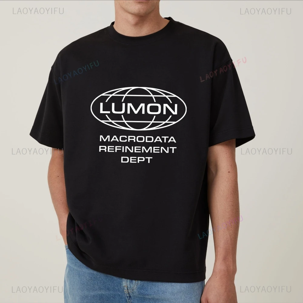 Severance série TV été Harajuku à manches courtes unisexe chemise boutonnée motif T-shirt surdimensionné