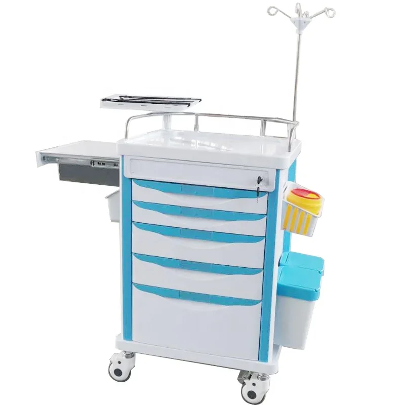 ORP601-ET Hospital Trolley Emergency Trolley Carro De Anestesia Carro Hospitalario