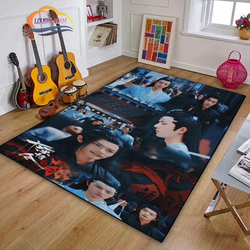 Fashion wallpaper The Untamed living room Large area decorate carpet  bedroom Bedside non slip mat Wei Wuxian pattern idol rug