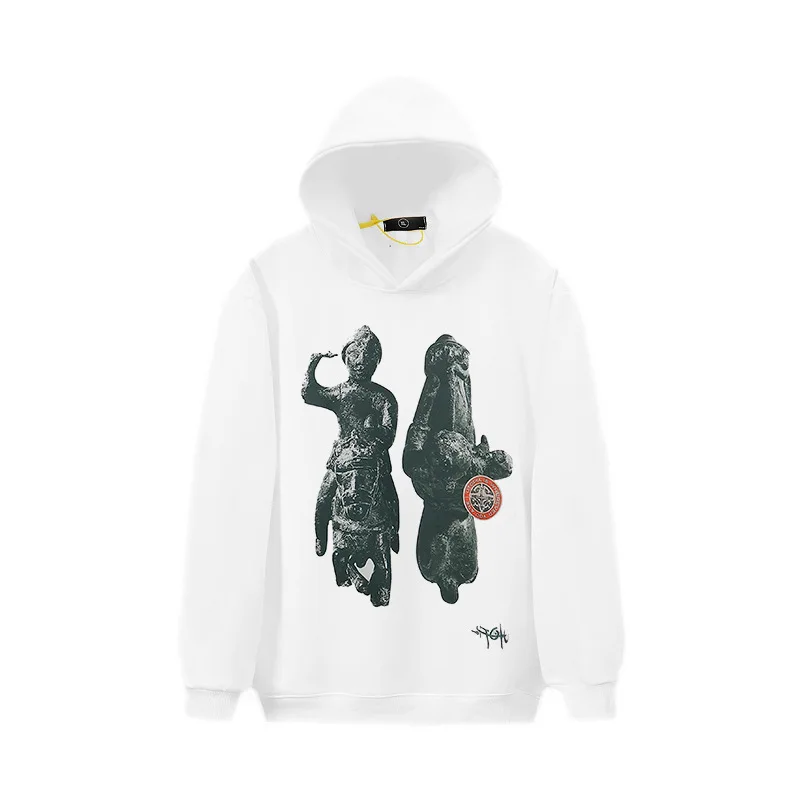 New luxury 2023 Maya Statue Utopia Pullover Hoodies Hoody Hooded Sweatshirts Velvet Cotton Drake Thick Fleece Street #539